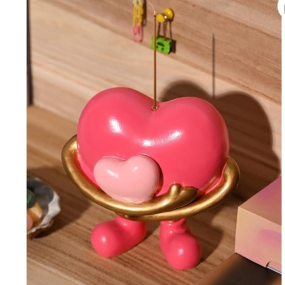 Charming Pink Heart Incense Holder - Picture 7 of 7